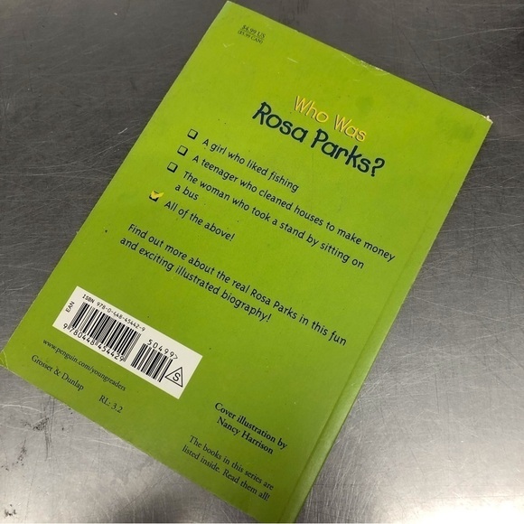 Who Was Rosa Parks? by: Yona Zeldis McDonough, paperback book - Picture 5 of 6